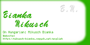 bianka mikusch business card